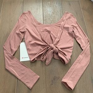 NWT Pink It’s a tie long sleeve size 2